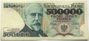 1990 500000 zł złotych Sienkiewicz seria T