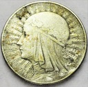 5 zł złotych 1933 Głowa kobiety Polonia SREBRO