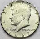 USA 1/2 Dolara Half Dollar 1967 Kennedy