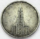Niemcy 5 Marek, Mark 1935, Wieża, Kościół, SREBRO