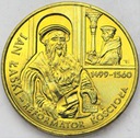 2 zł złote 1999 Jan Łaski Reformator Kościoła
