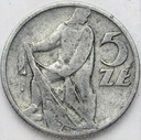 5 zł złotych 1958 z Rybakiem, wąskie 8, Rybak