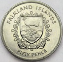Falklandy 50 Pensów 1977