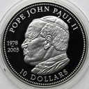 Jan Paweł II 2003 10 Dolarów Liberia