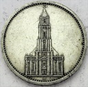 Niemcy 5 Marek, Mark 1935, Wieża, Kościół, SREBRO