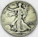 1/2 Dolara Half Dollar 1943 Bogini Wolności SREBRO