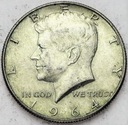 USA 1/2 Dolara Half Dollar 1964 Kennedy SREBRO