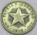 Kuba 40 Centavos 1915 SREBRO