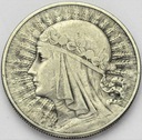 10 zł złotych 1932 Głowa kobiety Polonia SREBRO