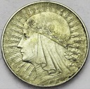 10 zł złotych 1932 Głowa kobiety SREBRO (1)