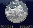 5000 zł złotych 1989 Toruń Kopernik SREBRO