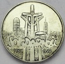 100000 zł złotych 1990 Solidarność SREBRO (3)