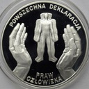 10 zł złotych 1998 Deklaracja Praw Człowieka