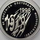 10 zł złotych 1998 R. Odzyskania Niepodległości