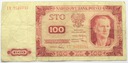 1948 100 zł Sto Złotych, seria IY