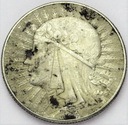 5 zł złotych 1933 Głowa kobiety Polonia SREBRO