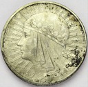 10 zł złotych 1932 Głowa kobiety Polonia SREBRO