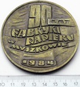 Medal 90 Lat Fabryki Papieru w Myszkowie 1984