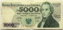 1982 5000 zł złotych Chopin seria DK