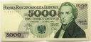 1982 5000 zł złotych Chopin seria U JEDNOLITEROWA