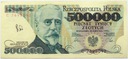 1990 500000 zł złotych Sienkiewicz seria C JEDNOLI