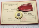 Medal Siły Zbrojne W Służbie Ojczyzny +Legitymacja