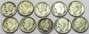 LOT USA 10 x 1 Dime INWESTYCJA SREBRO