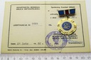 Odznaka Zasłużonemu Działaczowi ORMO + Legitymacja