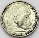 Niemcy 5 Marek 1937 Hindenburg SREBRO
