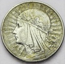10 zł złotych 1932 Głowa kobiety Polonia SREBRO