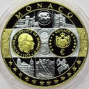 Wspólna Waluta Euro Monako, SREBRO Ag999, 18g 40mm