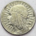 5 zł złotych 1933 Głowa kobiety Polonia SREBRO