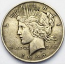 USA 1 dolar 1922 Peace SREBRO