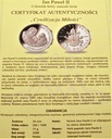 Jan Paweł II Cywilizacja Miłości SREBRO