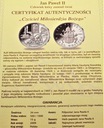 Jan Paweł II Czciciel Miłosierdzia Bożego SREBRO