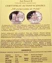 Jan Paweł II VII pielgrzymka do Polski SREBRO