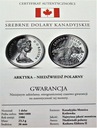 Kanada 1 dolar 1980 Arktyka Niedźwiedź SREBRO