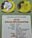 Złote Lata PRL 10 zł Mickiewicz Platerowanie Złoto