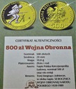 Złote Lata PRL 500 zł Wojna, Platerowanie Złoto