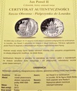 Jan Paweł II Lourdes SREBRO