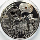 Niue 1 Dolar 2014 SREBRO Zebra