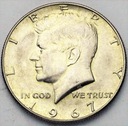 USA 1/2 Dolara Half Dollar 1967 Kennedy