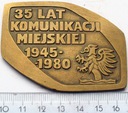 Medal WPK Słupsk Komunikacja Miejska 35 Lat