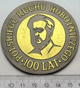 Medal 100 Lat Polskiego Ruchu Robotniczego