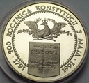 200000 zł złotych 1991 Konstytucja 3 Maja