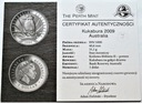 $1 Kokabura Kookaburra 2009 Fabulous Uncja SREBRO