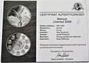 1 oz Meksyk Libertad 2009 Fabulous Uncja SREBRO