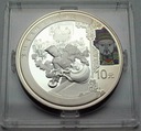 10 Juanów Yuan 2008 PEKIN SREBRO KOLOR RZADKA