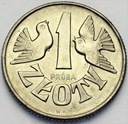 1 zł złoty 1958 Gołębie PRÓBA NIKIEL RZADKA