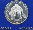 500 zł złotych 1987 XV Zimowe Igrzyska Olimpijskie